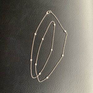 Judith Ripka Sterling Silver Necklace 36 Inch